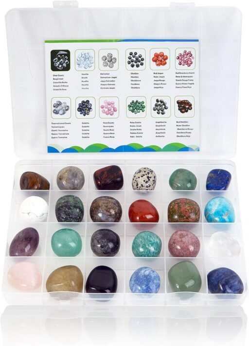 24 piezas de Piedras de Chakra