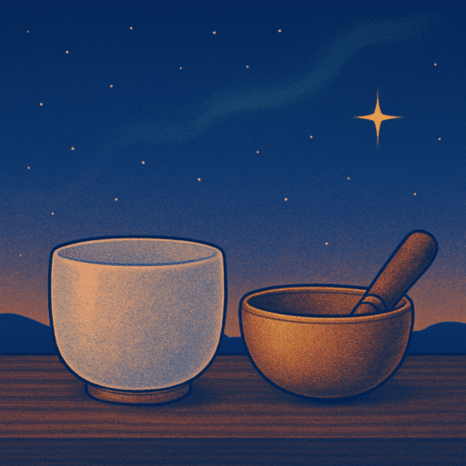 Cuencos tibetanos y de cuarzo