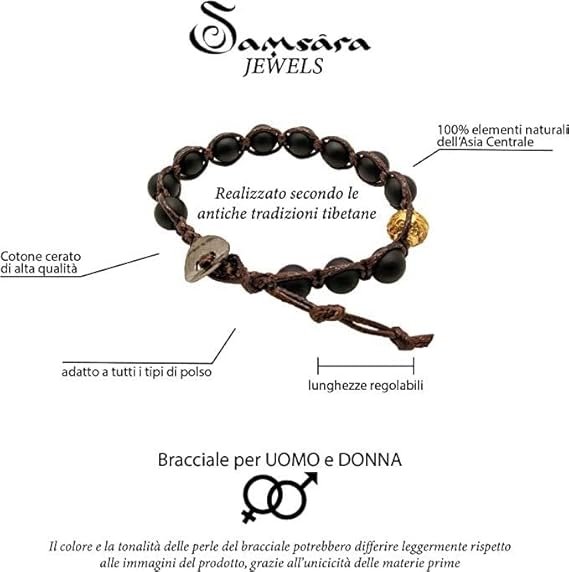 Pulsera De Turmalina Negra Contra Las Energías Negativas Pulsera de Turmalina Negra