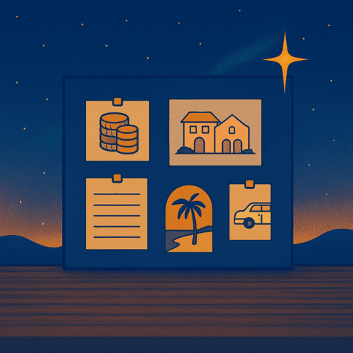 Tableros de visión y cuadernos de manifestación