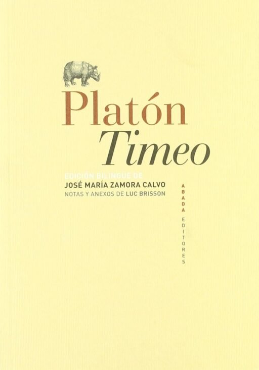 Libro Timeo, de Platón