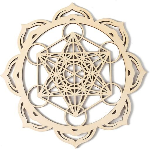 Mandala Metatrón de madera para colgar