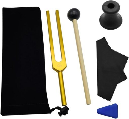 Diapasón para curar chakras, terapia de sonido y meditar