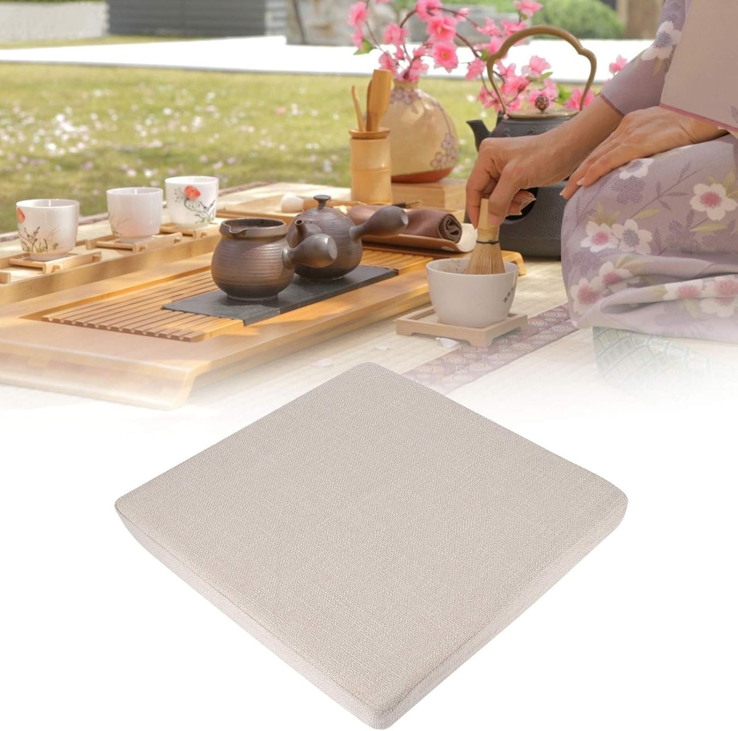 Estera de meditación. Cojín de buena resistencia para la meditación (Largo 40 * Ancho 40 * Alto 6cm) Estera de meditación. Cojín de buena resistencia para la meditación (Largo 40 * Ancho 40 * Alto 6cm) - Imagen 2