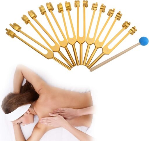 Juego de 8 diapasones de chakra