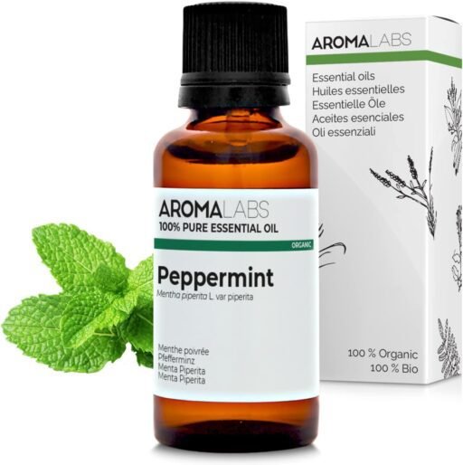 Aroma Labs - Menta Piperita - Aceite Esencial Orgánico - Quimiotipado y Certificado AB - 30 mL