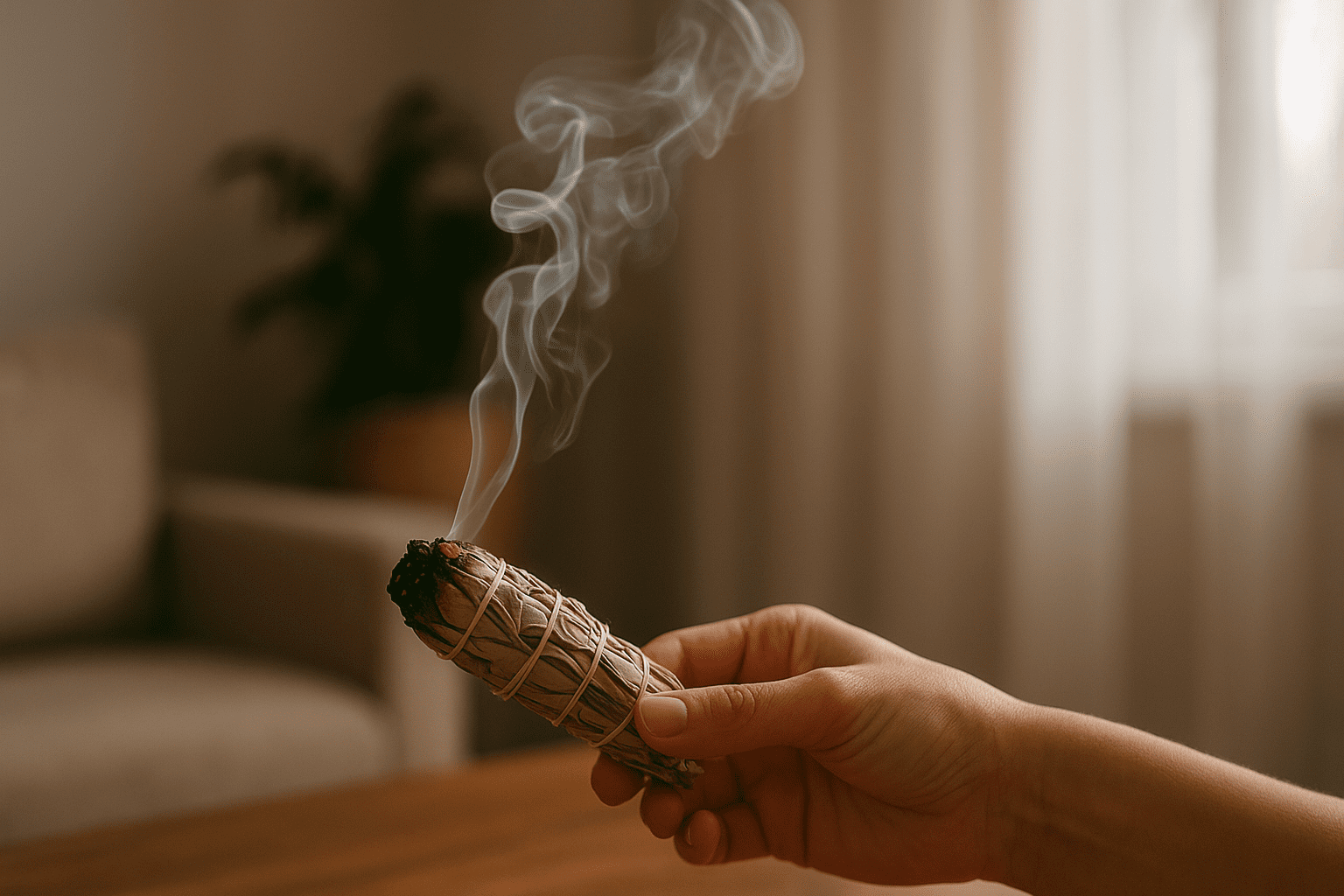 Sahumerio para limpieza energética del hogar