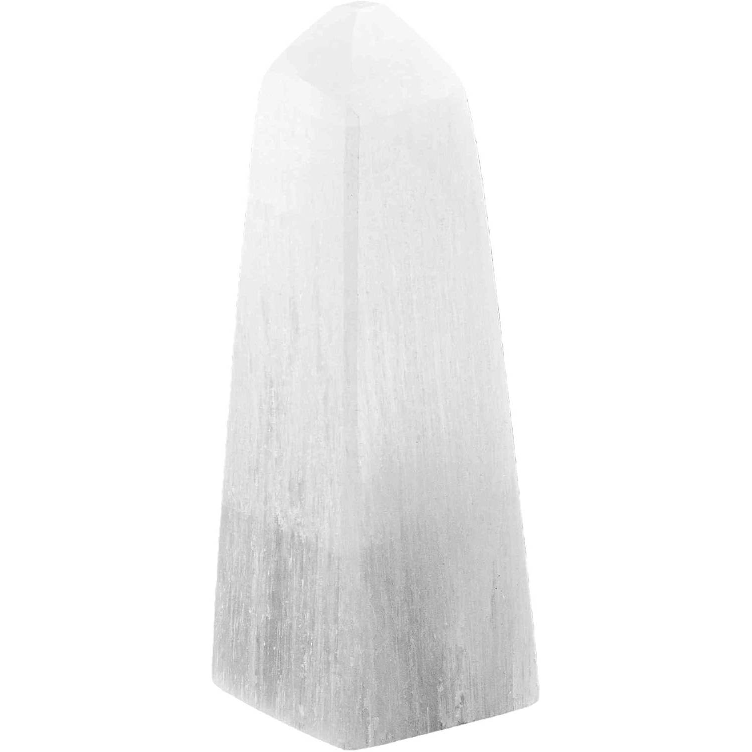 Obelisco de Selenita Para Purificación y Meditación Obelisco de selenita