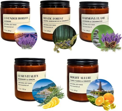 Vela perfumada hecha a mano