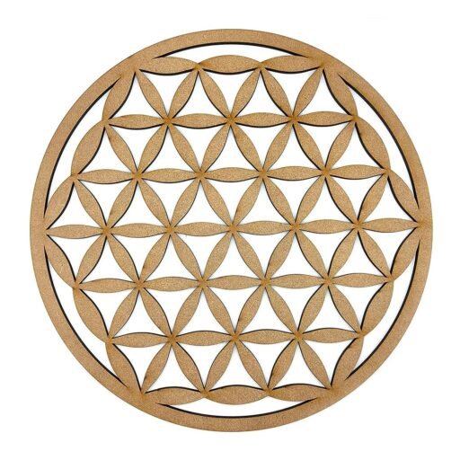 Mandala Flor de la Vida de madera para colgar