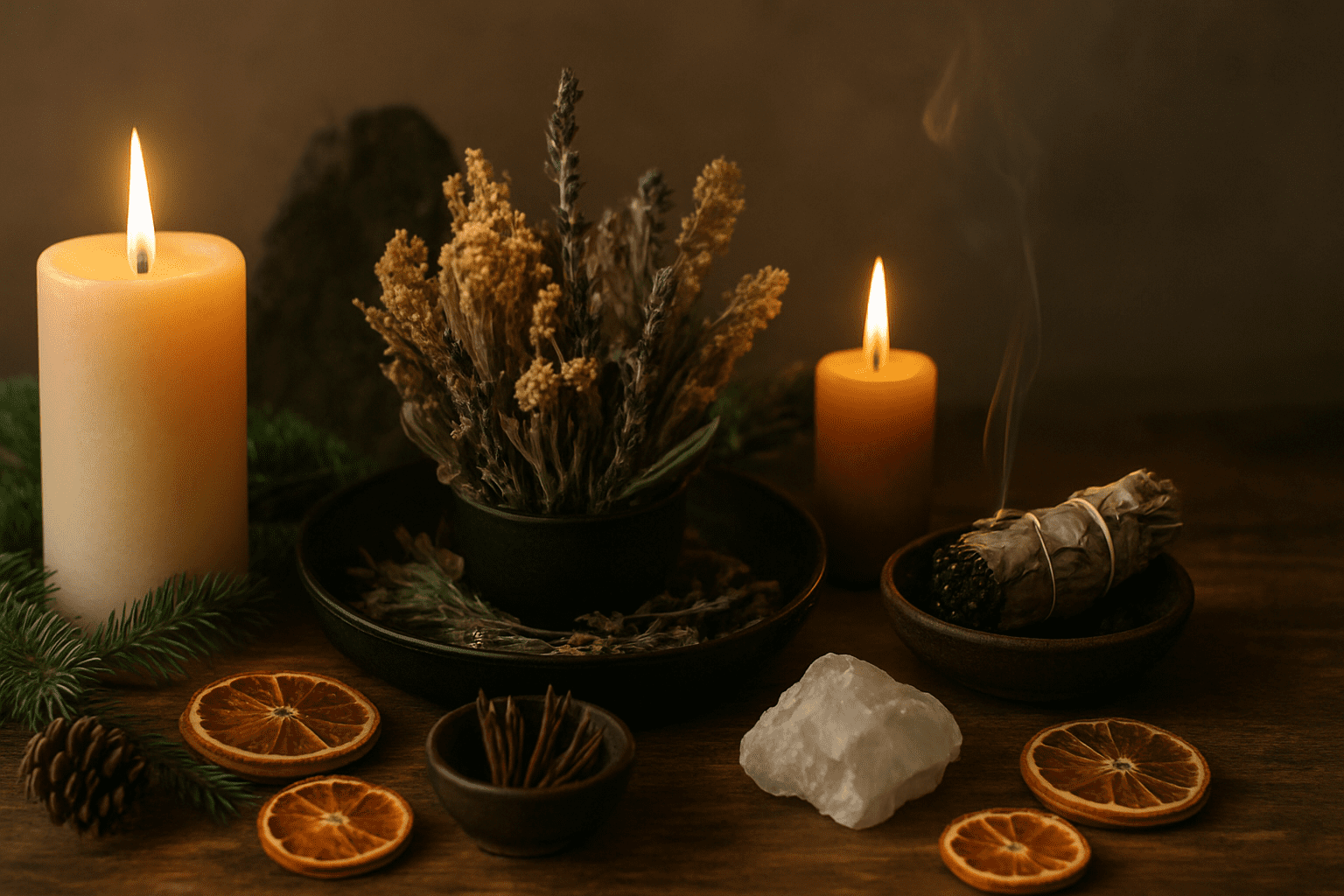 Como preparar tu altar para el solsticio de invierno