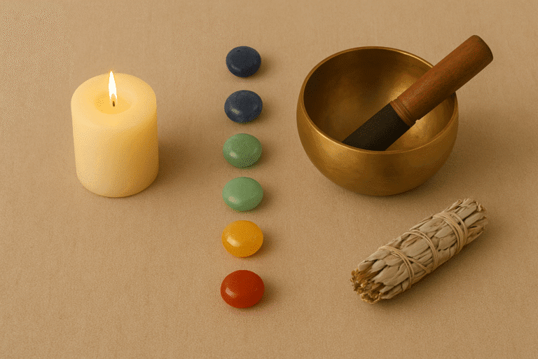 Ritual de equilibrio de chakras con cristales
