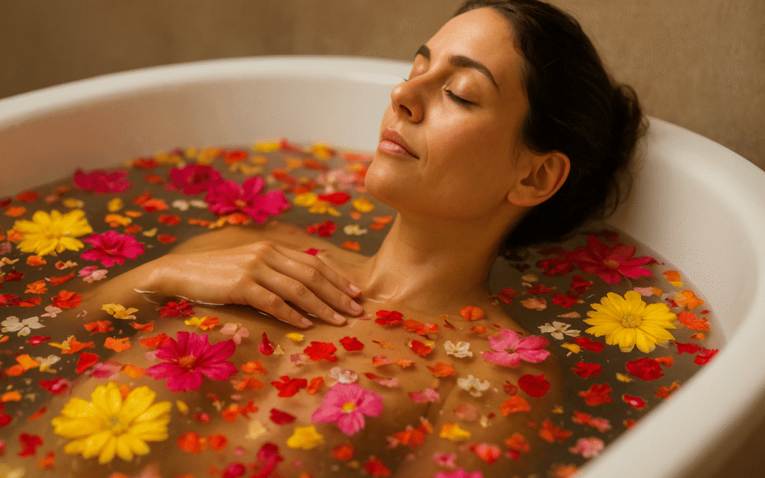 Ritual de baño de flores para elevar la vibración 