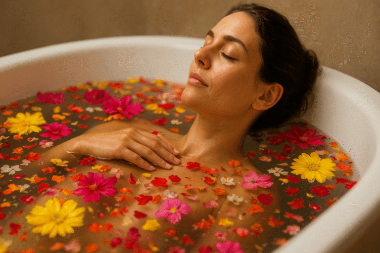 Ritual de baño de flores para elevar la vibración 