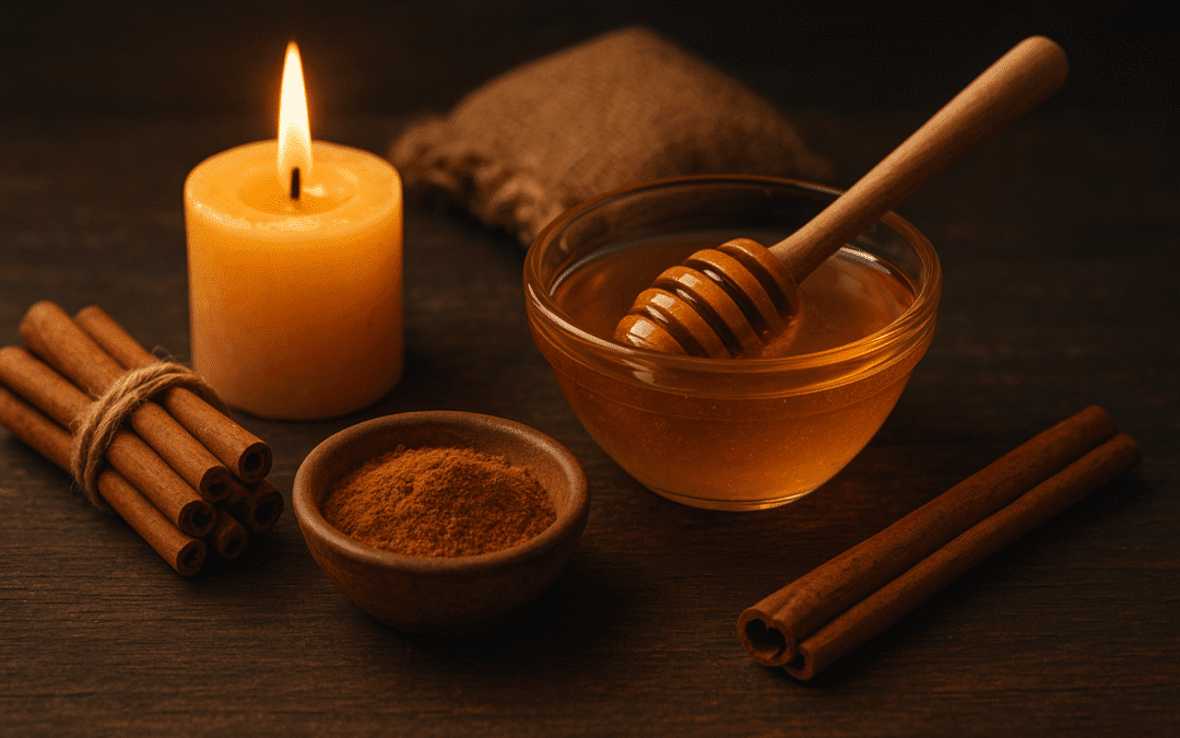 Ritual de prosperidad con miel y canela 