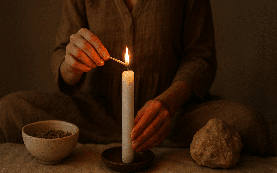 Ritual de encendido de vela para la claridad mental 