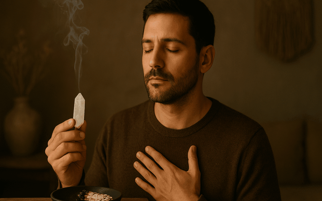Ritual de meditación guiada con cuarzo blanco para elevar la vibración 