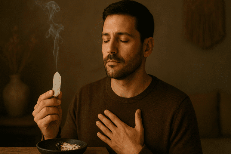 Ritual de meditación guiada con cuarzo blanco para elevar la vibración 