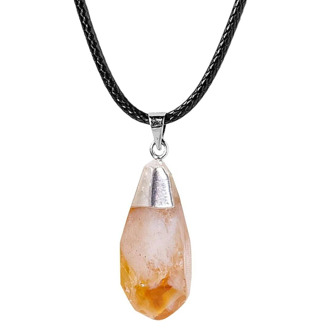 Colgante Con Citrino Para La Energía Positiva Colgante con citrino