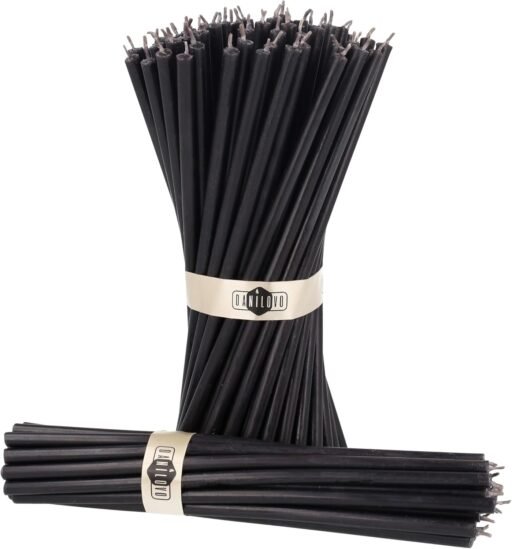 Velas de cera de abeja negras (50)